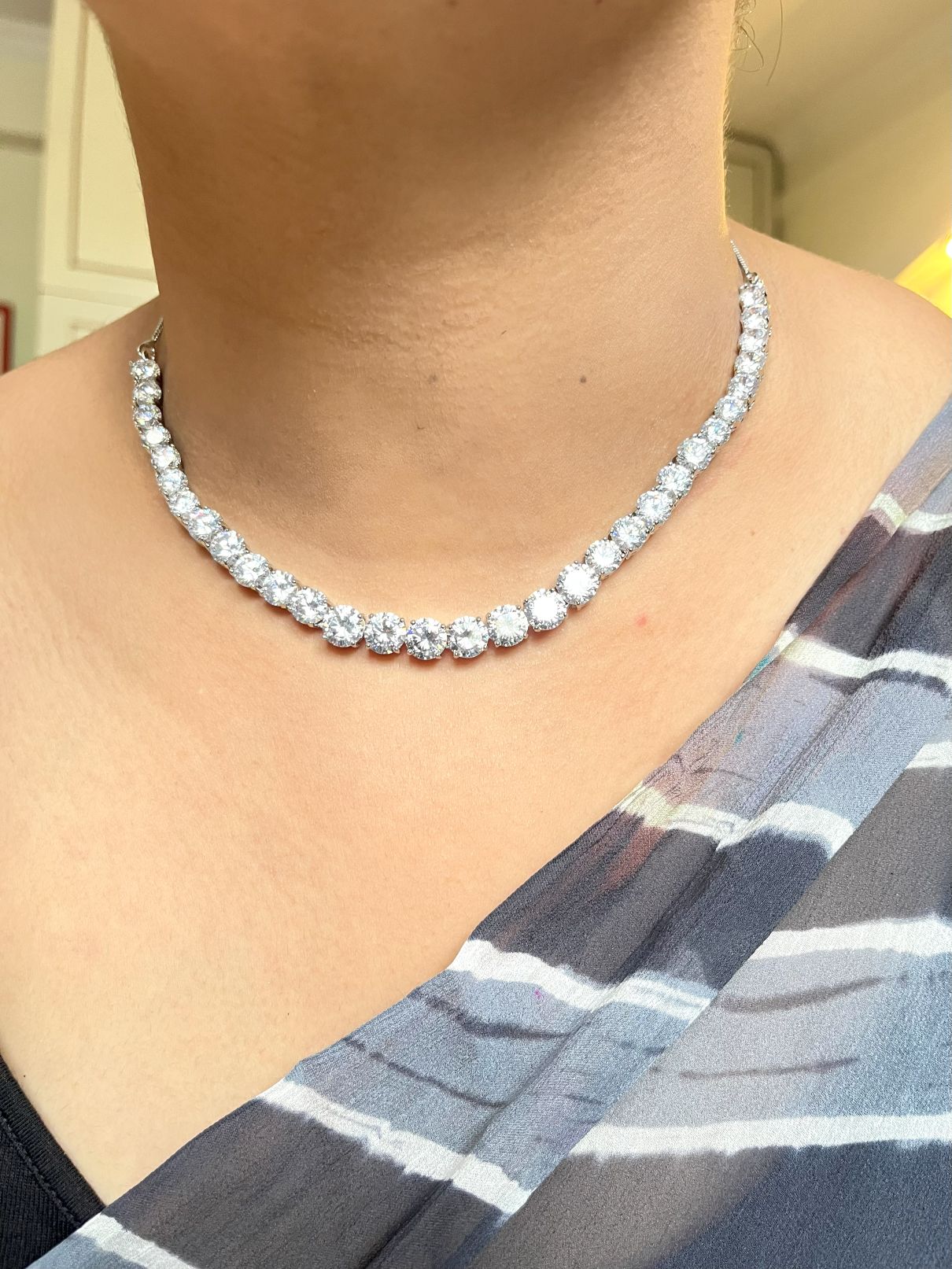 Shop Elizabeth Solitaire String In AD Stones online in India. Explore elegant bridal AD jewellery online. Shop premium bridal jewellery sets in Zircon, AD, Kundan, Victorian Diamond. Collection best suited for Indian weddings, parties and special occasions. Buy solitaire string sets for sarees, lehengas and gowns. -first