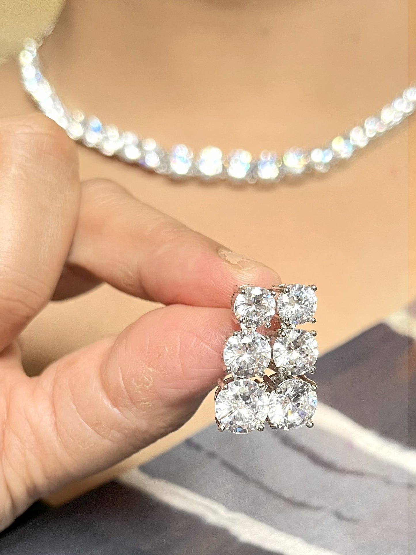 Shop Elizabeth Solitaire String In AD Stones online in India. Explore elegant bridal AD jewellery online. Shop premium bridal jewellery sets in Zircon, AD, Kundan, Victorian Diamond. Collection best suited for Indian weddings, parties and special occasions. Buy solitaire string sets for sarees, lehengas and gowns. -second