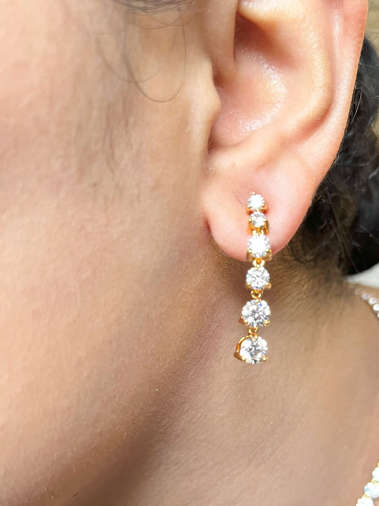 Shop Gayatri Solitaire String In AD Stones In Gold Plating online in India. Explore elegant bridal AD jewellery online. Shop premium bridal jewellery sets in Zircon, AD, Kundan, Victorian Diamond. Collection best suited for Indian weddings, parties and special occasions. Buy solitaire string sets in real look for sarees, lehengas and gowns. -side