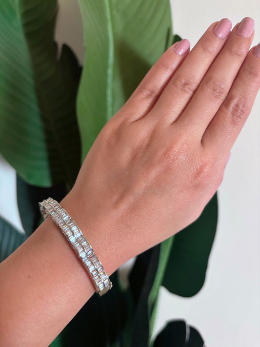 Shop Celestial Charm Statement AD Bracelet online in India. Shop from an exclusive range of zircon jewellery, bridal wedding jewellery, AD rings & bracelets.  -first