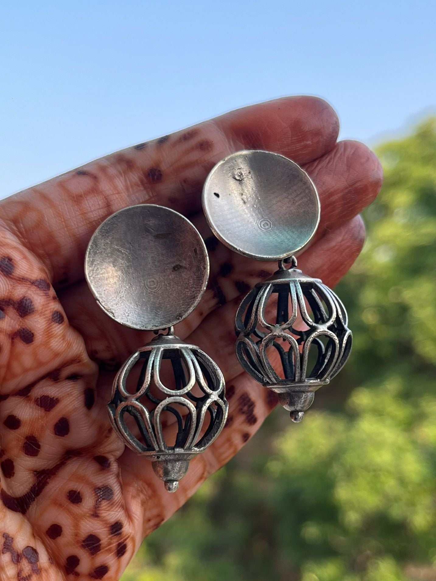 Buy Aniya Antique Silver Oxidized Earrings online in India. Shop oxidized jewellery for festivals and office and daily wearing in affordable range.