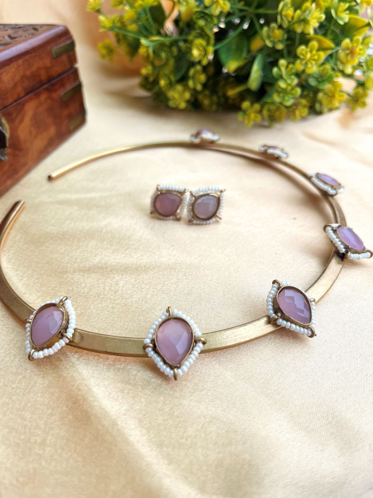 Buy Gold Polish Oxidized Hasli With Studs Earrings online in India with earrings. Shop an exclusive range of oxidized jewellery for daily wearing and office wearing in affordable range. Below 500, 1000, 2000. -Second