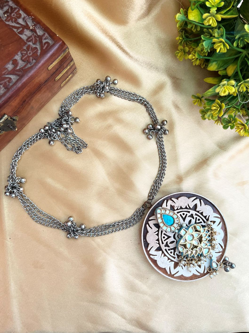 Buy Wooden Pakhaa Oxidized Ghungroo Necklace online in India. Shop an exclusive range of oxidized jewellery for daily wearing and office wearing. -first