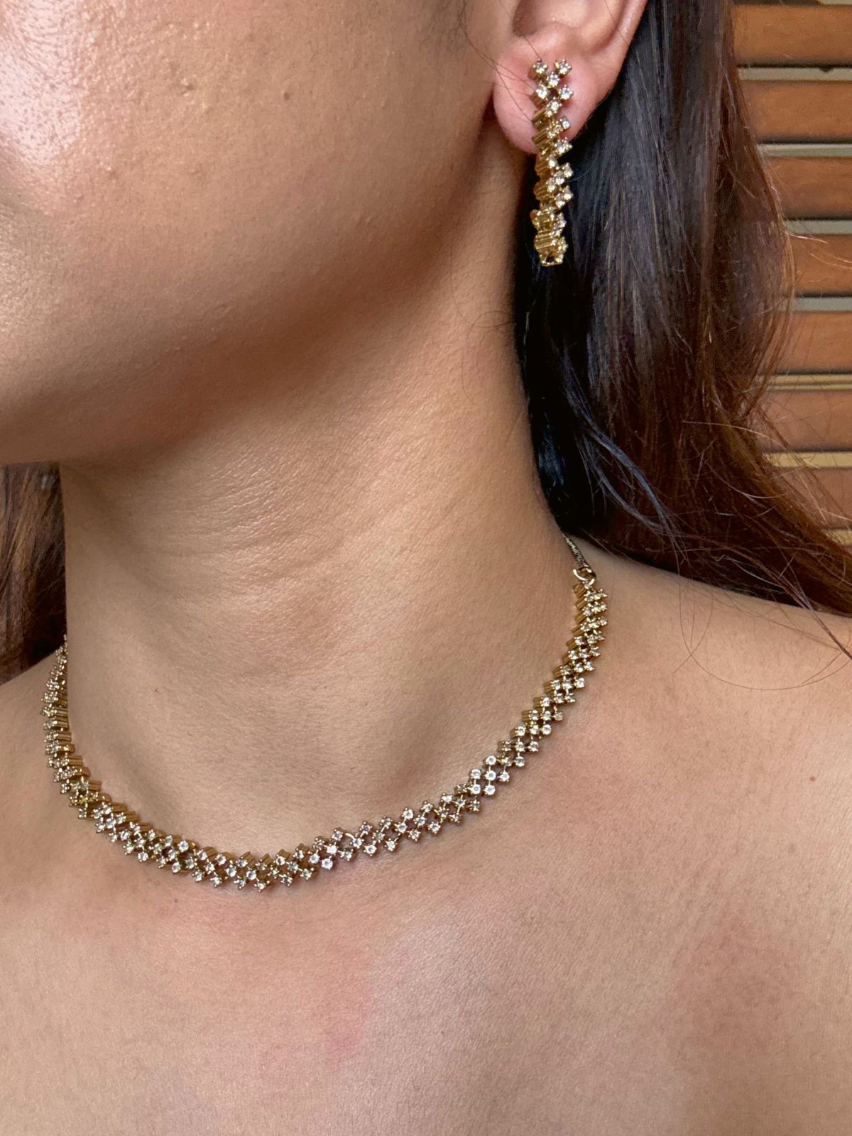 Buy Niharika Delicate AD Stones String Necklace online in India. Shop from an exclusive range of moissanite jewellery, AD necklace, Kundan necklace for weddings. -second